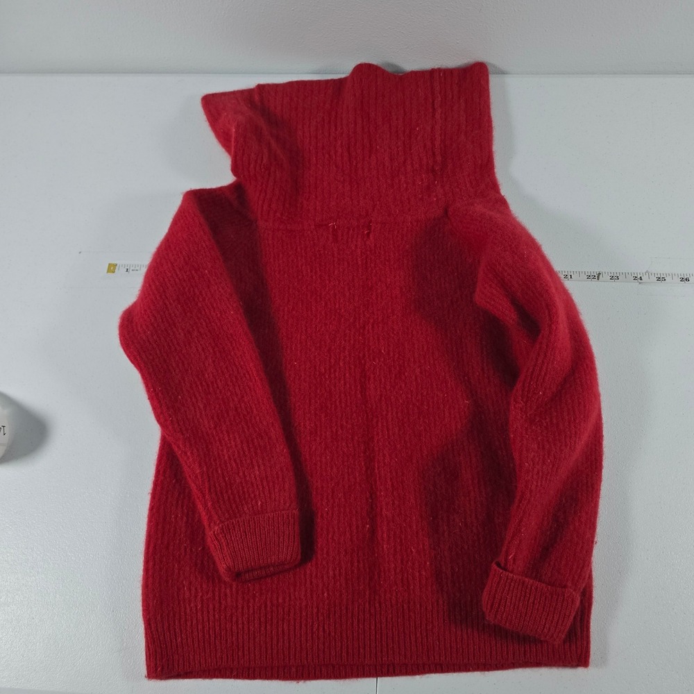 Vintage Forenza Red Angora Lambswool Cowl Neck Sweater Small 14918